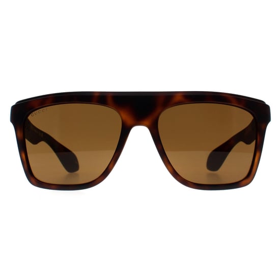 Gucci Rechthoek Heren Donker Havana Bruin GG1570S - Image 1