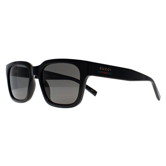 Gucci Vierkant Vrouwen Glimmend Zwart Grijs Gepolariseerd GG1857S - Image 2