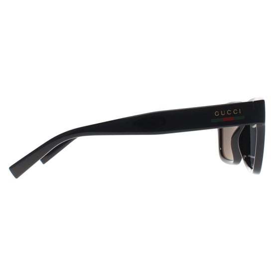 Gucci Vierkant Vrouwen Glimmend Zwart Grijs Gepolariseerd GG1857S - Image 4
