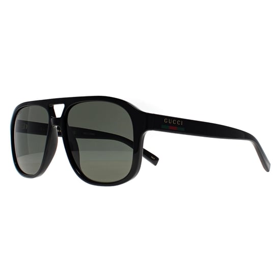 Gucci Aviator Heren Glimmend Zwart Grijs GG1856S - Image 2