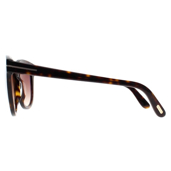 Tom Ford Ronde Dames Donker Havana Bruin Kleurverloop Olivia FT0914 - Image 3