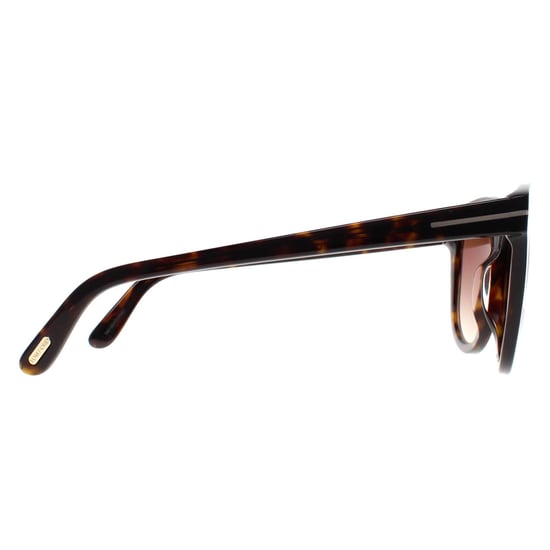 Tom Ford Ronde Dames Donker Havana Bruin Kleurverloop Olivia FT0914 - Image 4