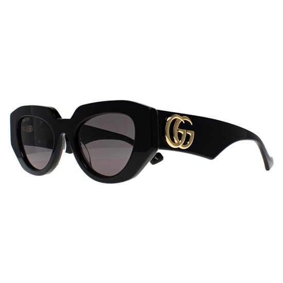 Gucci Cat Eye Dames Glimmend Zwart Grijs GG1421S - Image 2