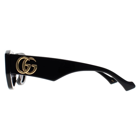 Gucci Cat Eye Dames Glimmend Zwart Grijs GG1421S - Image 3