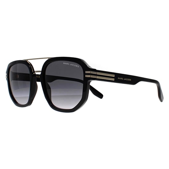 Marc Jacobs Aviator Heren Zwart Goud Donkergrijs Kleurverloop MARC 588/S - Image 2