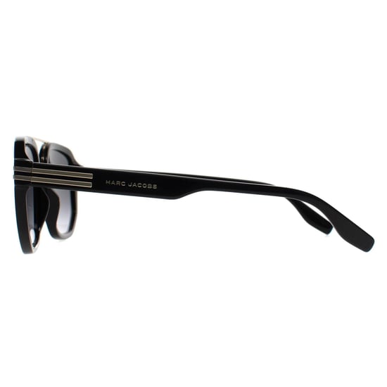 Marc Jacobs Aviator Heren Zwart Goud Donkergrijs Kleurverloop MARC 588/S - Image 3
