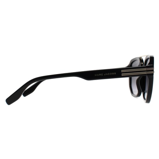 Marc Jacobs Aviator Heren Zwart Goud Donkergrijs Kleurverloop MARC 588/S - Image 4