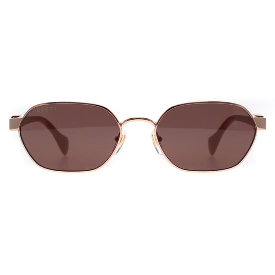 Gucci Vierkant Vrouwen Glimmend Roségoud en Roze Violet GG1593S - Image 1