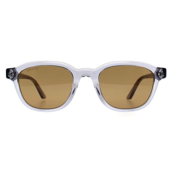 Gucci Vierkant Heren Transparant Grijs Bruin GG1892S - Image 1