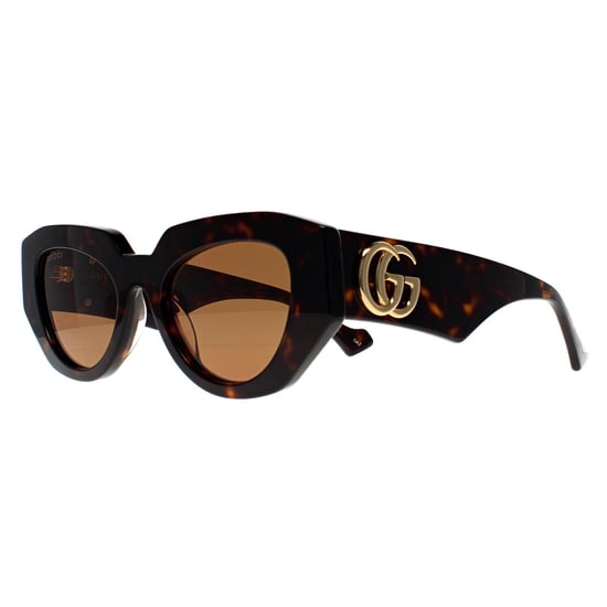 Gucci Cat Eye Dames Glimmend Donker Havana Bruin GG1421S - Image 2