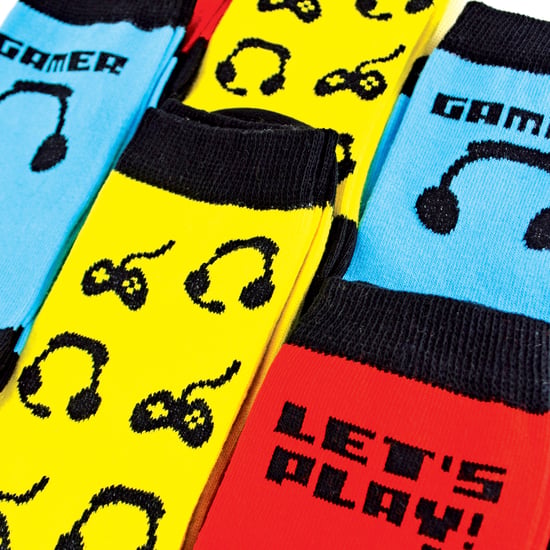 Set van 3 nieuwe game-sokken voor kinderen - Rood / Blauw / Geel - Image 5