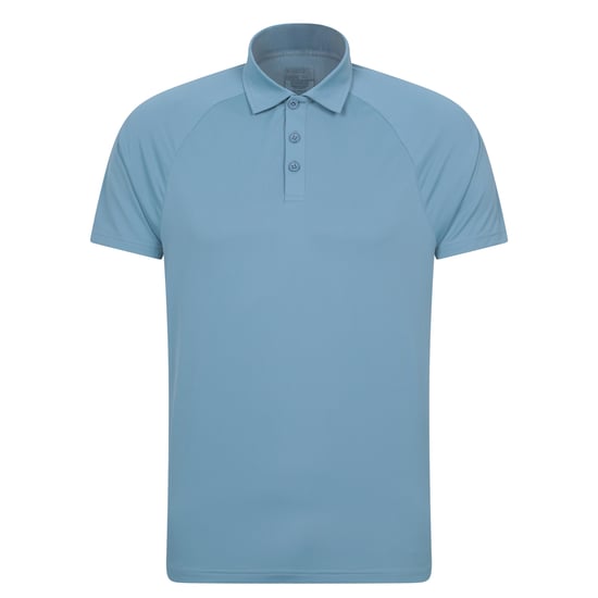 Mountain Warehouse Heren IsoCool Lichtgewicht Poloshirt (Lichtblauw) - Image 1