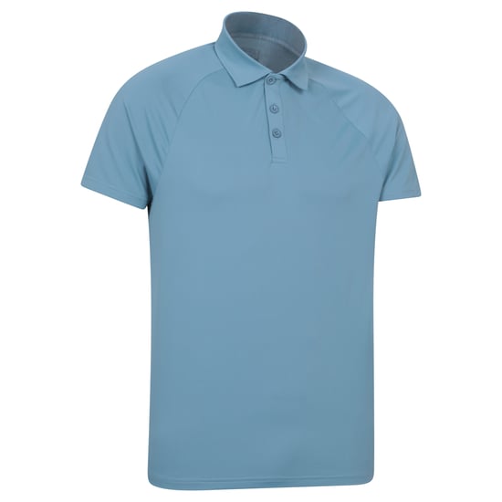 Mountain Warehouse Heren IsoCool Lichtgewicht Poloshirt (Lichtblauw) - Image 3