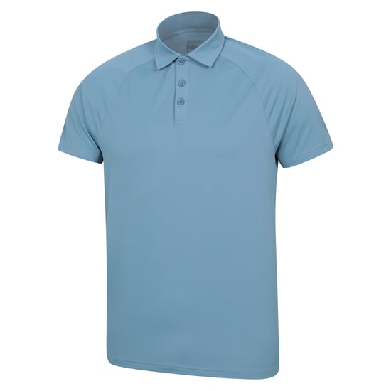 Mountain Warehouse Heren IsoCool Lichtgewicht Poloshirt (Lichtblauw) - Image 4