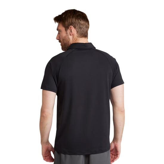 Mountain Warehouse Heren IsoCool Lichtgewicht Poloshirt (Zwart) - Image 2