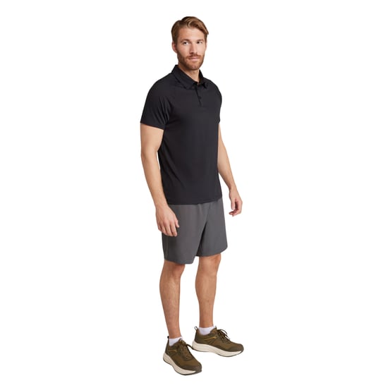 Mountain Warehouse Heren IsoCool Lichtgewicht Poloshirt (Zwart) - Image 3