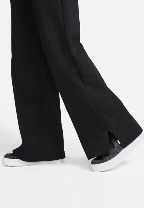 Nike Dames Phoenix Fleece Joggers met wijde pijpen in zwart - Image 5