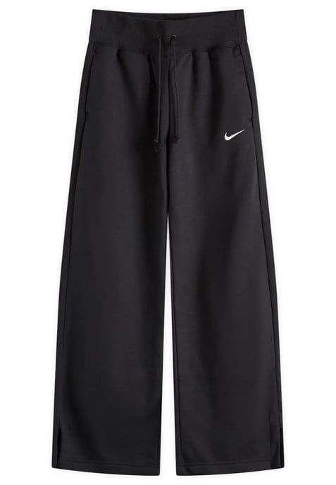 Nike Dames Phoenix Fleece Joggers met wijde pijpen in zwart - Image 6