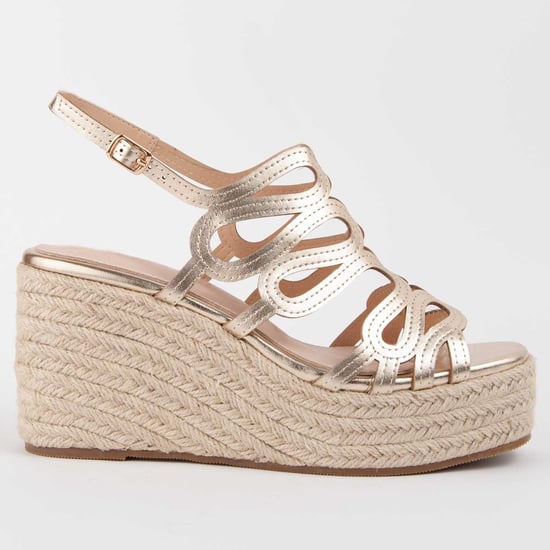 Montevita Sandalen Met Een Sleehak Salia2 Goud - Image 1