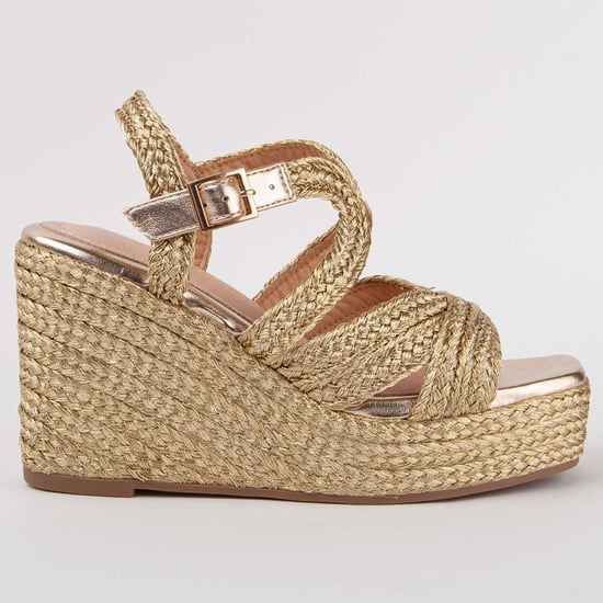 Montevita Sandalen Met Een Sleehak Salia7 Goud - Image 1