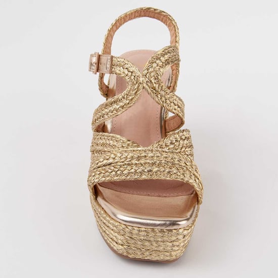 Montevita Sandalen Met Een Sleehak Salia7 Goud - Image 3
