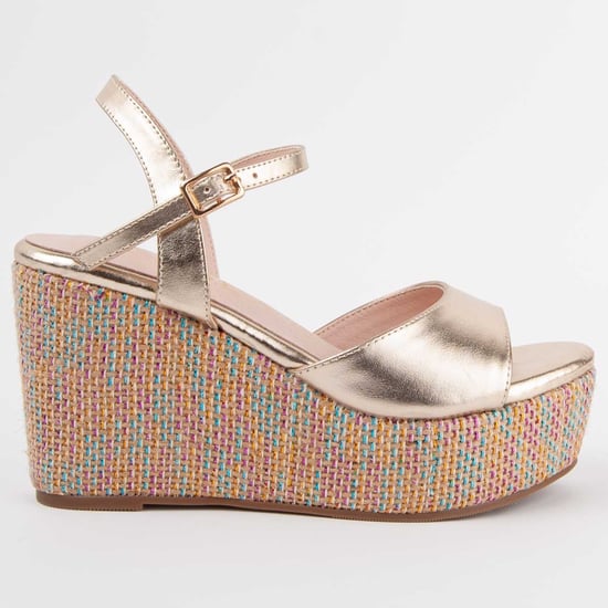 Montevita Sandalen Met Een Sleehak Salia12 Goud - Image 1