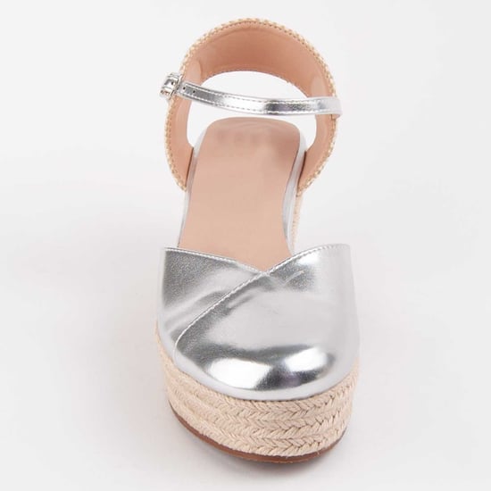 Montevita Espadrilles Met Een Sleehak Balenci3 Zilver - Image 3