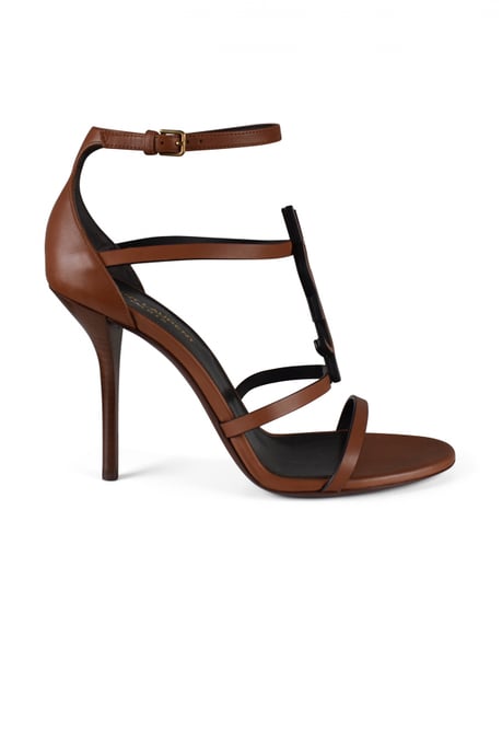 Saint Laurent Cassandra Sandalen Bruin - Image 1