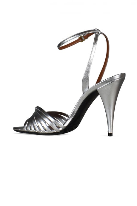 Saint Laurent Tina Sandalen Zilver - Image 4