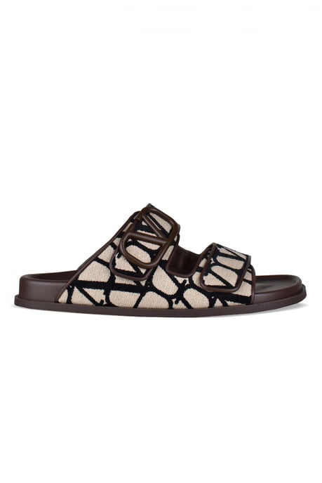 Valentino Garavani V-logo sandalen bruin - Image 1