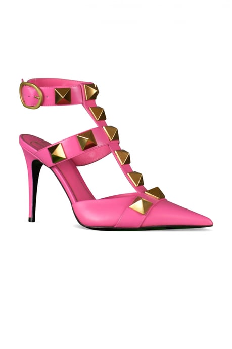 Valentino Garavani Romeinse studpumps roze - Image 3