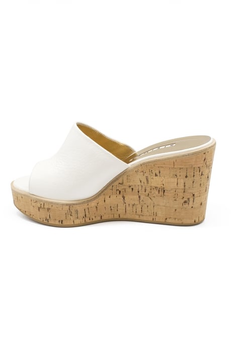 Walter Steiger muiltjes met plateau wit - Image 3