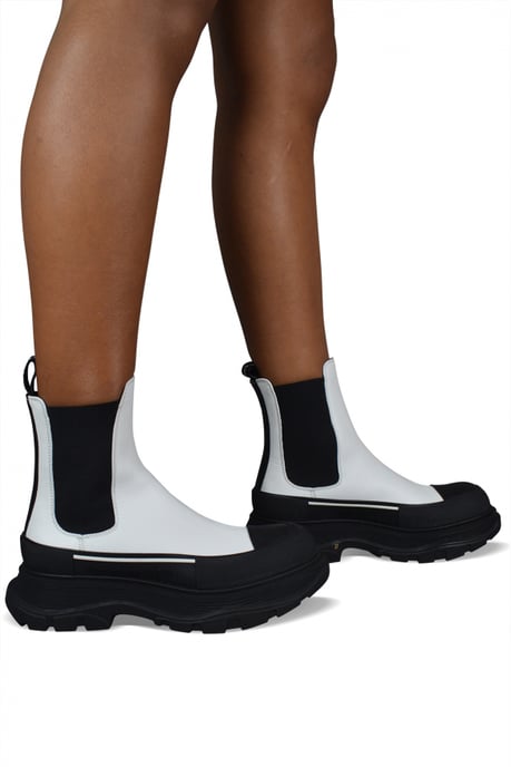 Alexander McQueen Tread Slick enkellaarzen wit - Image 2