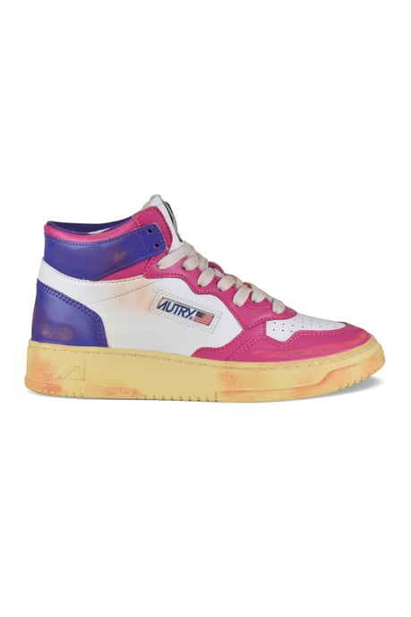 Autry Mid Super Vintage Sneakers Roze - Image 1