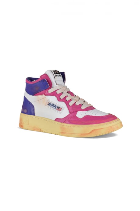 Autry Mid Super Vintage Sneakers Roze - Image 2