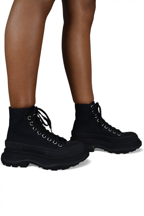 Alexander McQueen Sneakers Tread Slick Zwart - Image 2
