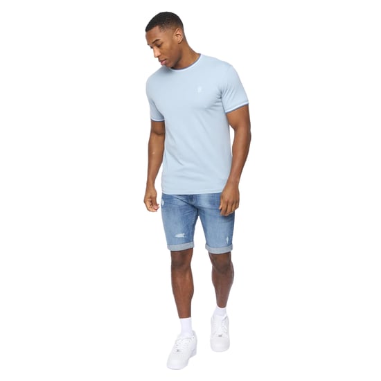 Crosshatch Heren Shellworth T-Shirt (Lichtblauw) - Image 3