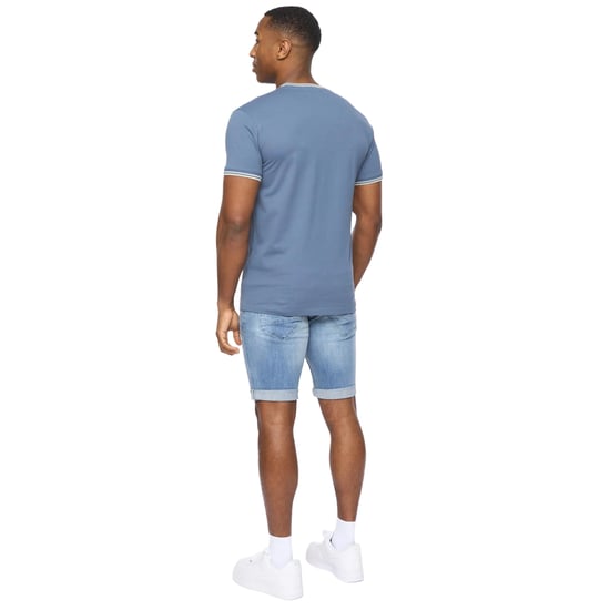 Crosshatch Heren Shellworth T-Shirt (Denim) - Image 2