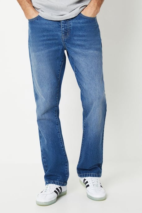 Mid Wash Bootcut Jeans - Image 2