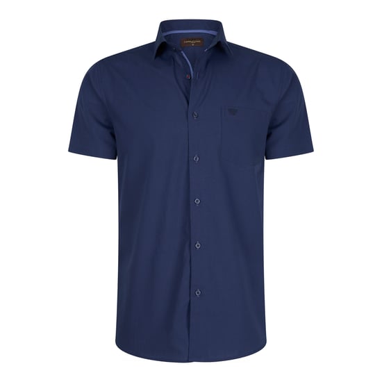 Cappuccino Italia Overhemden Korte Mouw Palermo Blauw - Image 1