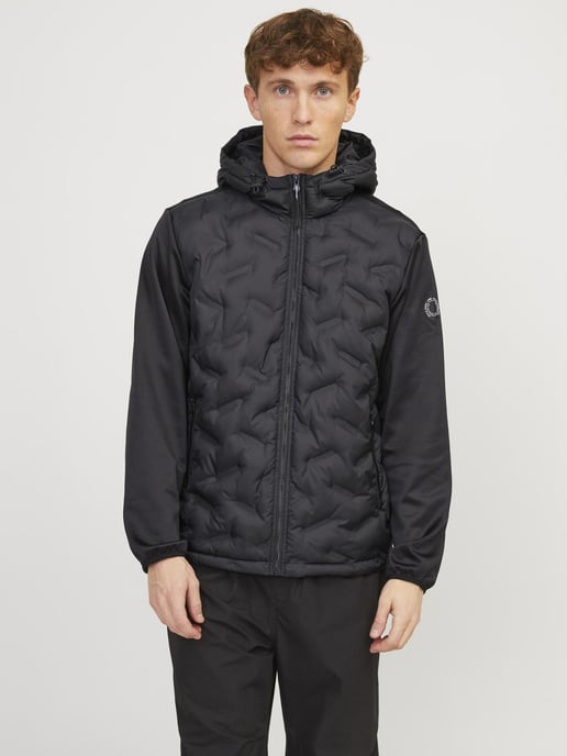 Jack & Jones Outdoorjas Heat Hybrid Jacket Zwart - Image 2