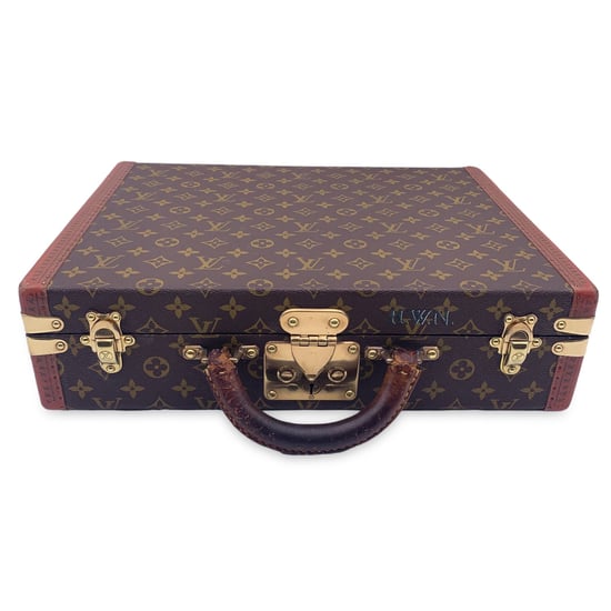 Louis Vuitton Vintage Stoffen Aktetas President - Image 1