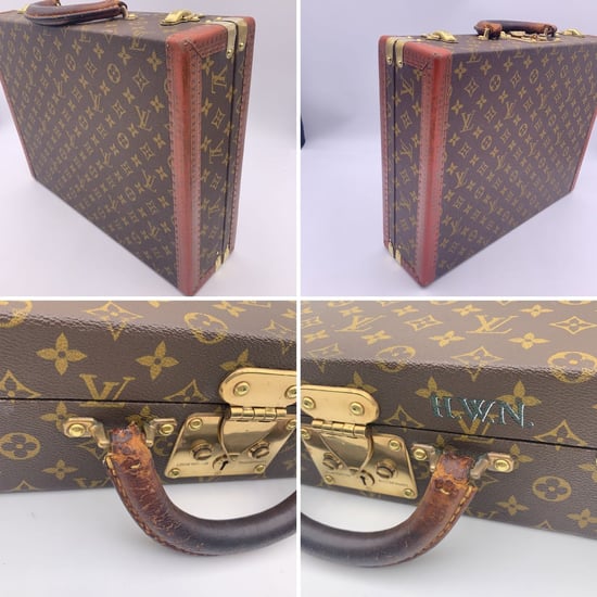 Louis Vuitton Vintage Stoffen Aktetas President - Image 6