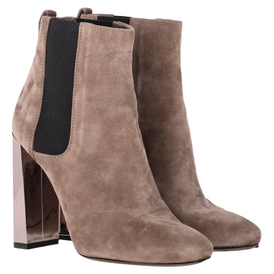 Fendi Hoge Chelsea Boots in Bruin Suède - Image 4