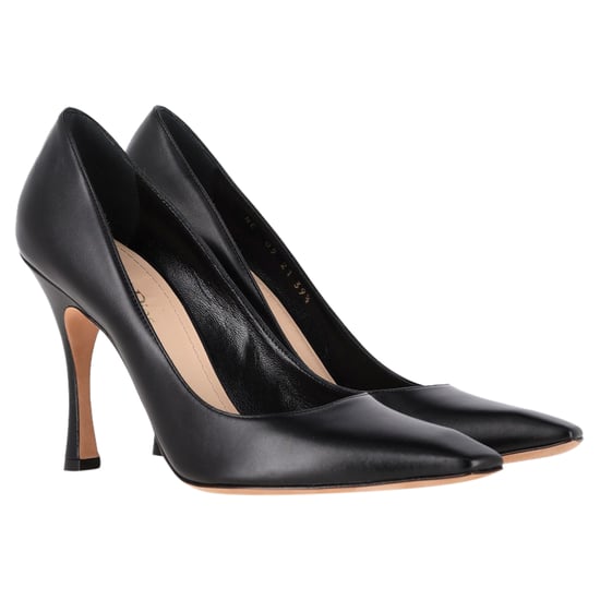 Christian Dior Vierkante Neus Pumps in Zwart Leer - Image 4