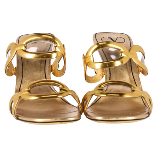 Valentino Chain 1967 110mm Muiltjes in Gouden Leer - Image 3