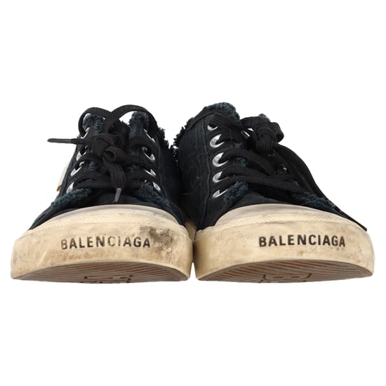Balenciaga Paris Versleten Open-Hak Sneakers in Zwart Katoen - Image 3