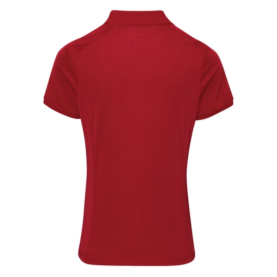 Premier Dames/dames Coolchecker korte mouw Pique Polo T-Shirt (Bourgondië) - Image 2