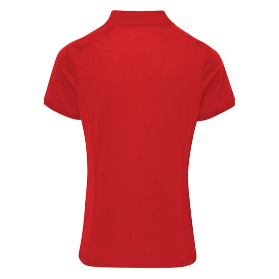 Premier Dames/dames Coolchecker korte mouw Pique Polo T-Shirt (Rood) - Image 2