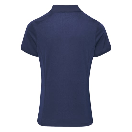 Premier Dames/dames Coolchecker korte mouw Pique Polo T-Shirt (Marine) - Image 2
